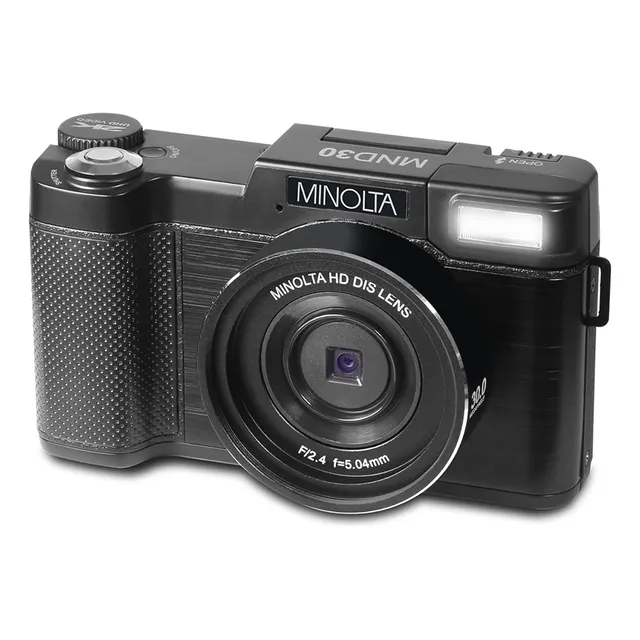 Minolta Mnd30 30 Mp / 2.7k Ultra Hd Camara Digital (negro)