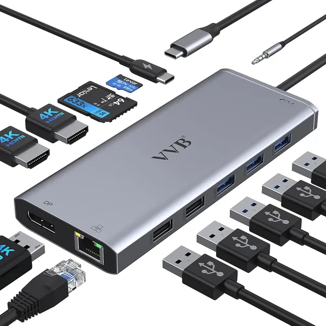 Usb C Laptop Docking Station Hdmi De Doble Monitor Para Dell