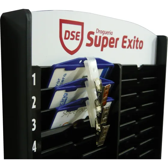 Organizador Carnets En Acrílico 50 Puestos Pared