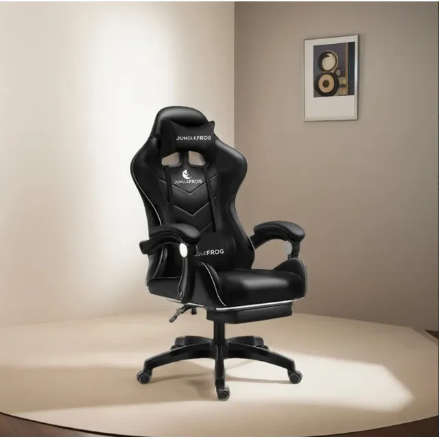Silla Gamer Reposapiernas Y Masajeador