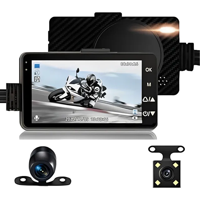 Camara Moto Delantera Trasera Pantalla Full Hd + Micro Sd32