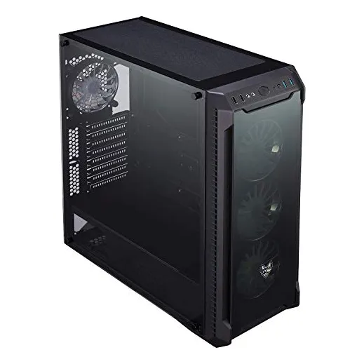 Caja Para Juegos Fsp E-atx Mid Tower Para Con 2 Paneles D
