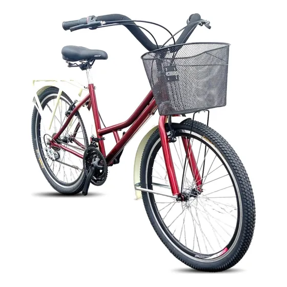 Bicicleta Playera Urbana Rin 26 Doble/pared Parrilla,canasta