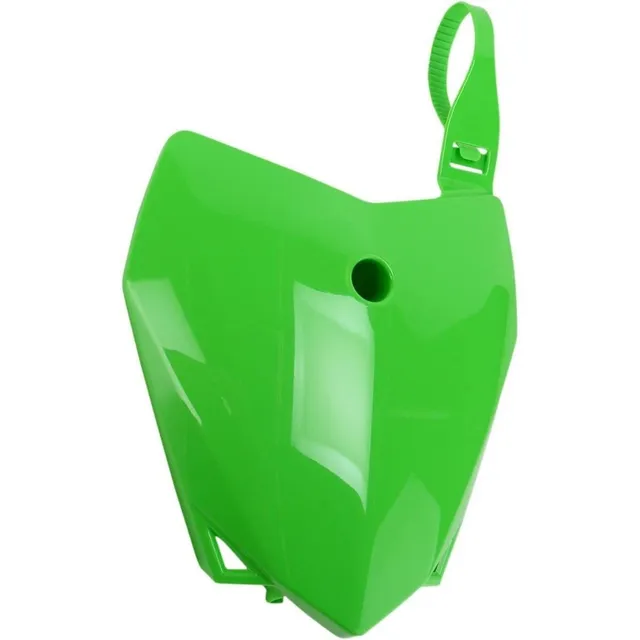 S Front Number Plate Green For Kawasaki Klx