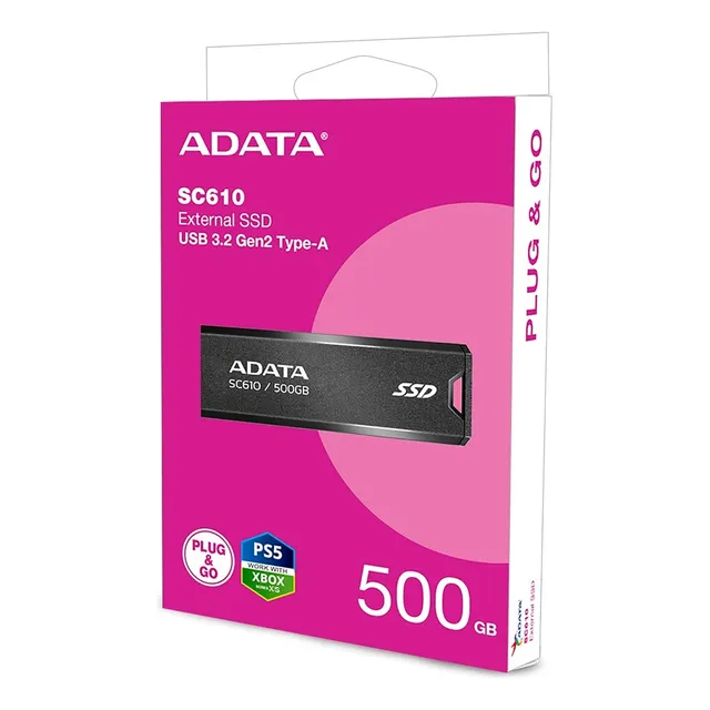 Disco Sólido Externo 500gb Adata Sc610 Interfaz Usb 3.2 Nnet