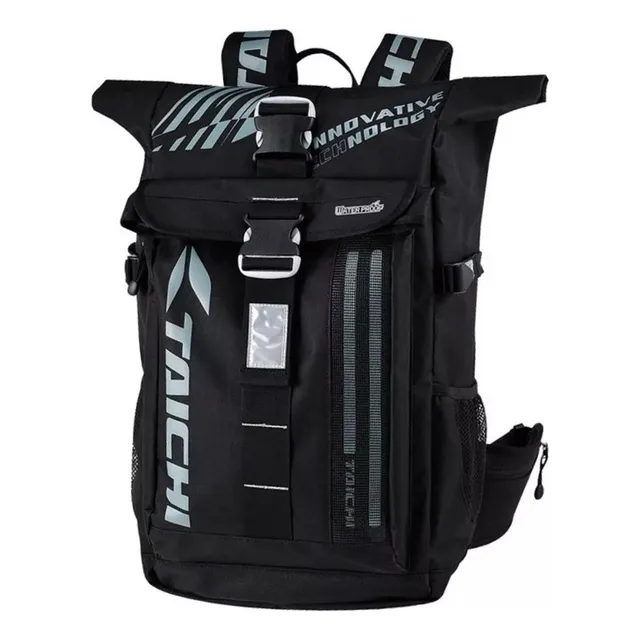 Morral Taichi Impermeable Luz Led Drybag Moto Mochila Bolso