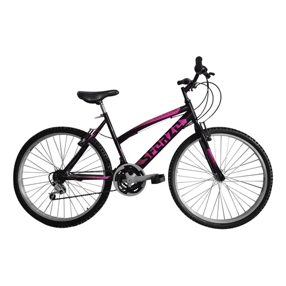 Bicicleta Dama Rin 26 En Aluminio 18 Cambios Color Negro