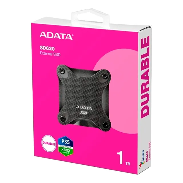 Disco Sólido Externo Adata Sd620 1tb Color Negro