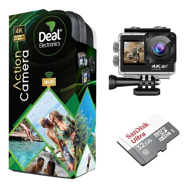 Cámara De Acción Nautílus 4k 60fps Eis 4k 24mp+acces+32gb