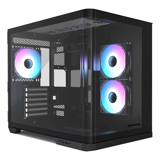 Gabinete Gamer Raidmax Infinita I630 Cristal Curvo 3 Ventila