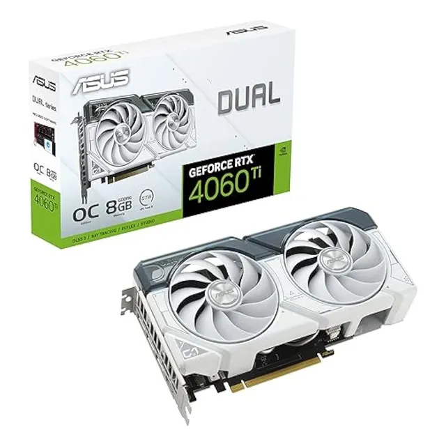 Asus Dual Geforce Rtx 4060 Ti Oc 8gb Gddr6x - Blanco