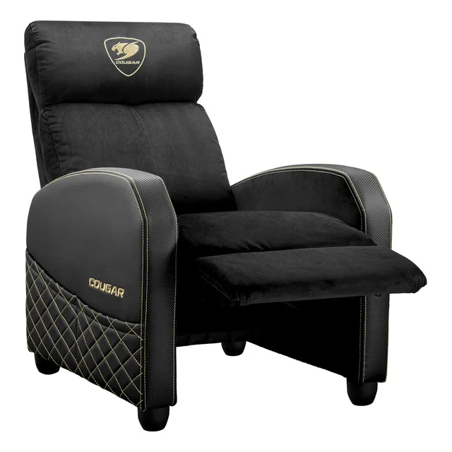Sofa Cougar Ranger Elite Gold Color Negro Material Del Tapiz