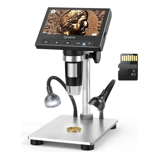 Microscopio Con Pantalla1000x - Con Tarjeta De 32 Gb