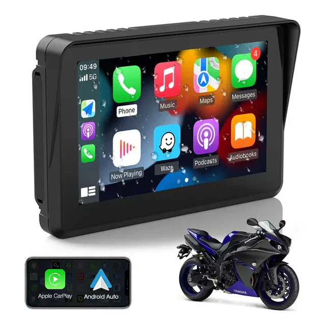 Navegador Moto Pantalla Táctil - Carplay Y Android Auto