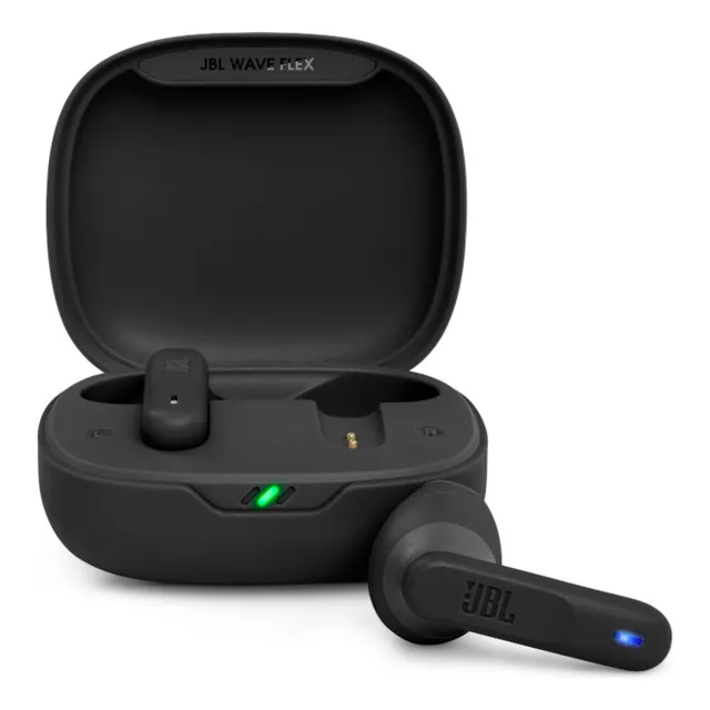 Audífonos in-ear JBL Wave Flex JBLWFLEXBLK con bluetooth, co