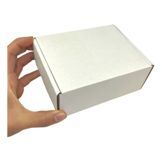100 Cajas Cartón Pequeña De 13cm X 10cm X 5cm Blanca