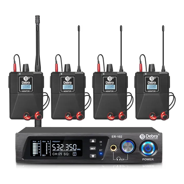 Monitor In-ear Debra 4 Receptores 300 Metro Er102 Bluetooth