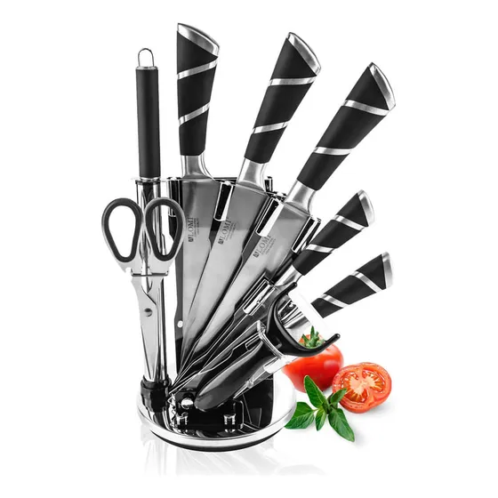 Juego de Cuchillos Profesionales Chef Master 807601 9 Piezas