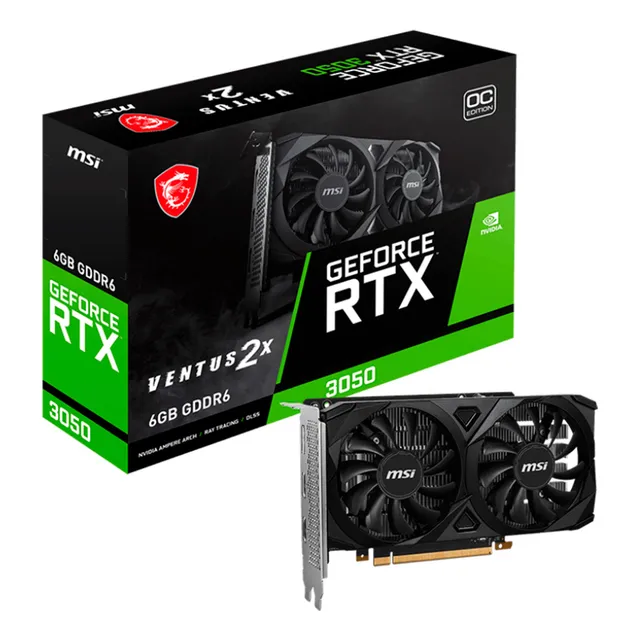 Tarjeta Nvidia Msi Ventus Geforce Rtx 3050 Ventus 2x Oc 6gb