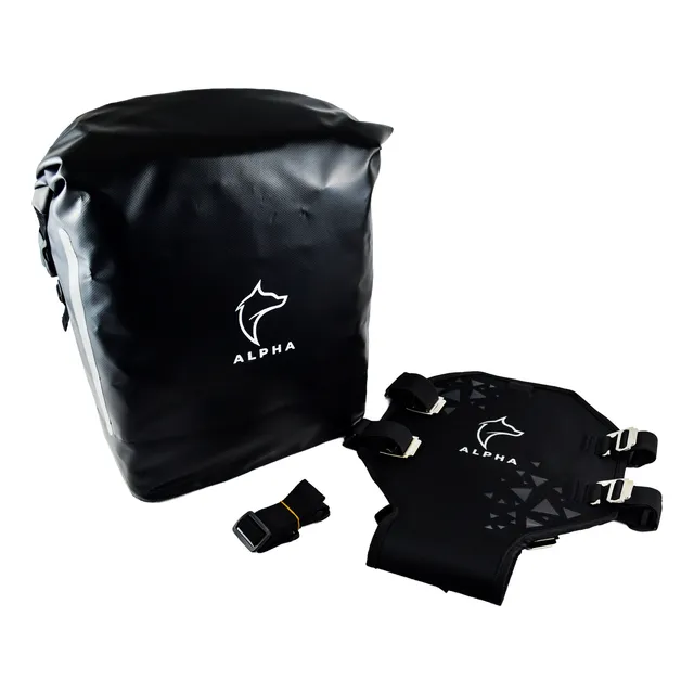 Par Alforja Premium 100% Impermeable Alpha, De 30 Litros.