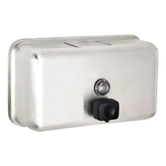 Dispensador Jabón Líquido Horizontal De Pared Aya Acero Inox