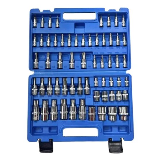 Juego De Copas Y Puntas Torx 60 Piezas Trabajo Profesional