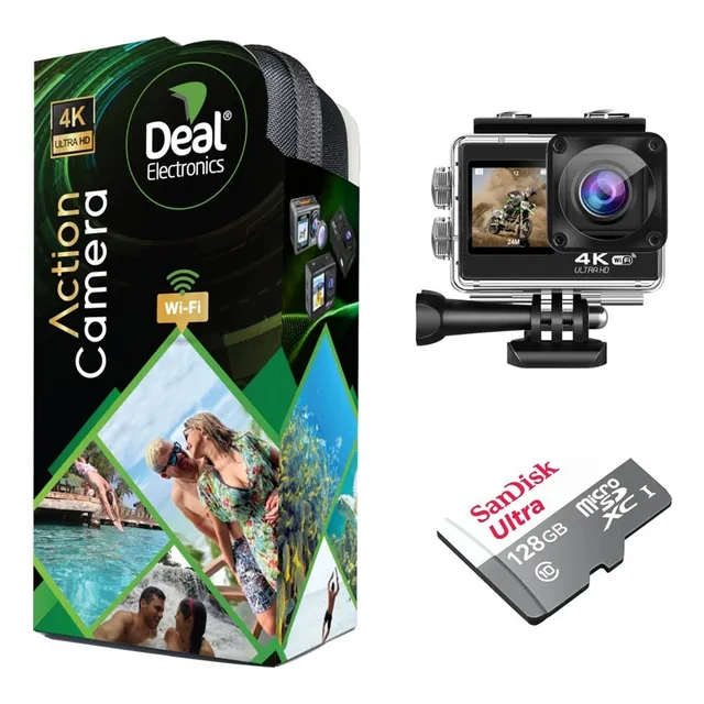 Cámara De Acción Nautílus 4k 60fps Eis 4k 24mp+acces+128gb