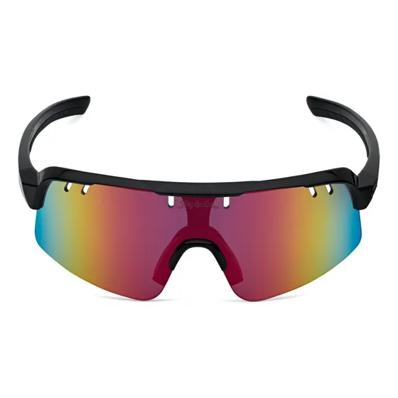 Gafas De Ciclismo Spiuk Skala Negro Lente Rojo