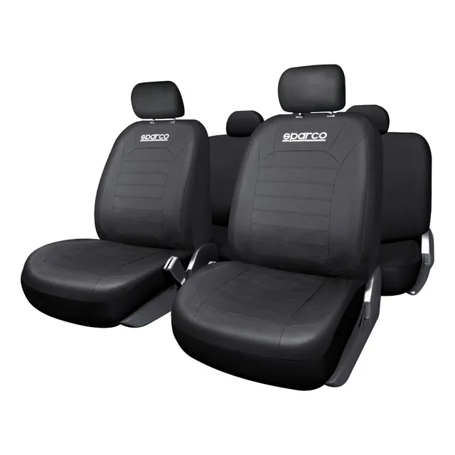 Set Funda Cubre Asiento Pvc Forro Protector Silla Sparco