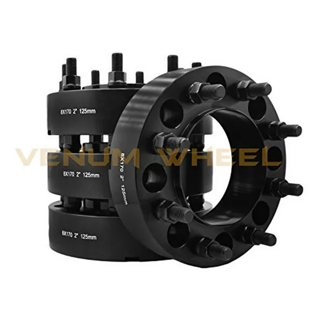 Kit De Espaciadores De Rueda Hub Centric 2 Negro Con Pernos