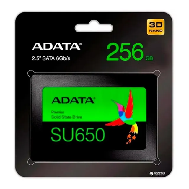 Unidad De Estado Solido Ssd Adata Su650 256gb Sata Laptop Pc