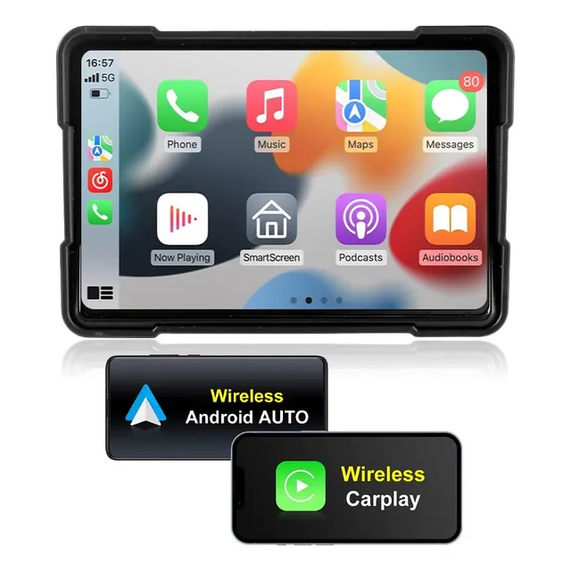 Kunfine Motocicleta Carplay & Android Auto, Moto Gps Sistema
