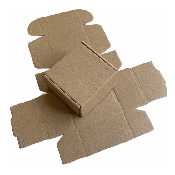 100 Cajas Cartón De 8.5cm X 9.5cm X 5cm Autoarmable