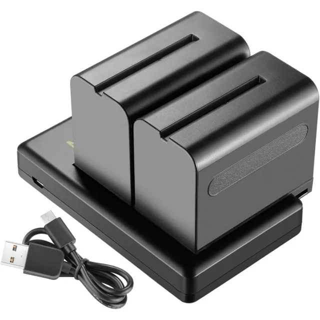 Kit De Baterías Neewer Np970 X2 + Dual Cargador Usb