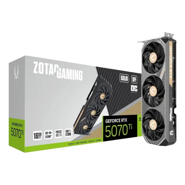 Tarjeta De Video Zotac Geforce Rtx 5070 Ti 16gb Solic Sff Oc