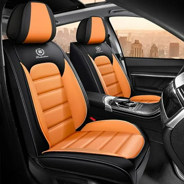 Funda De Asiento Para Nissan Kicks Iceleather Negra Naranja