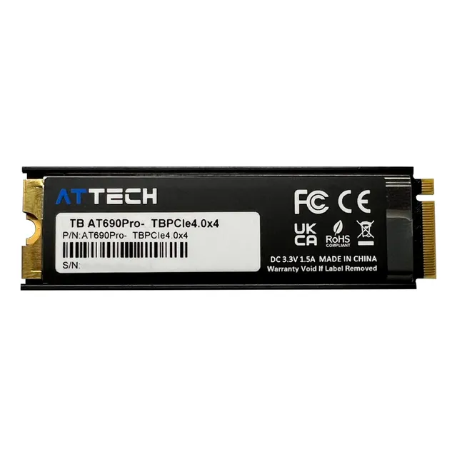 Disco Solido Ssd Attech At690pro M2 Nvme Pcie Gen 4.0 X4 1tb
