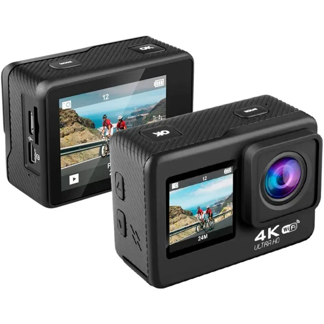 Camara De Accion Deportiva Video Foto 4k Wifi Doble Pantalla