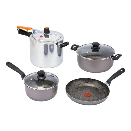 Olla A Presión Imusa 7l + Batería De Cocina 5 Piezas Talent