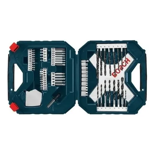 Juego Mixto X65 Brocas Puntas Bosch Madera Metal Concreto