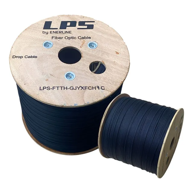 Carrete De Fibra Óptica Drop Monomodo 1 Hilo X 1000m