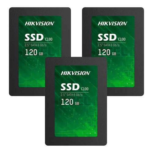Kit 3 Disco Sólido Ssd Interno Hikvision Hs-ssd-c100 120gb C