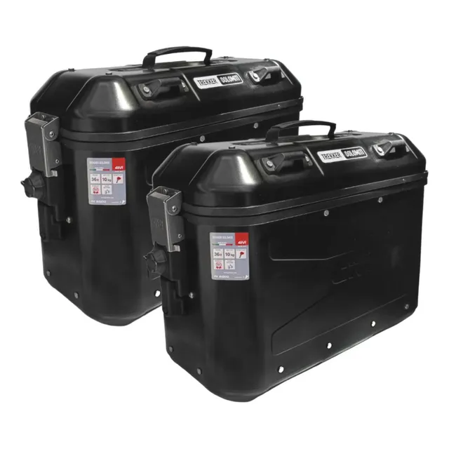Alforjas Aluminio Givi Trekker Dolomiti Negras 36 Lt Aolmoto