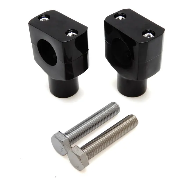 1 Handlebar Riser Clamp For Harley Kawasaki Suzuki Yam...