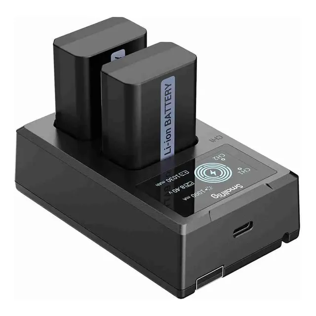 Kit Dual Baterías Y Cargador Smallrig Np-fw50