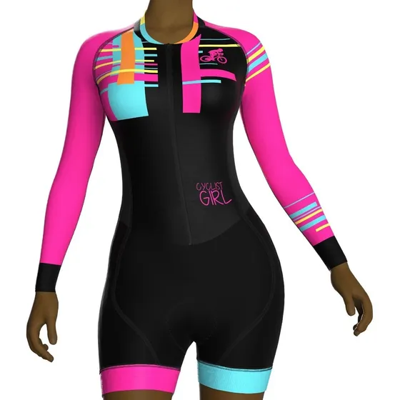 Enterizo Uniforme Ciclismo Mujer Cyclist Girl 5028