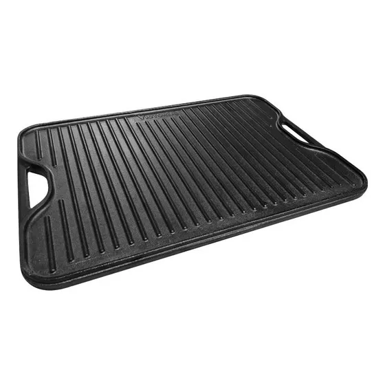 Plancha Para Asar De Hierro Fundido Esmaltado 50 X 35cm