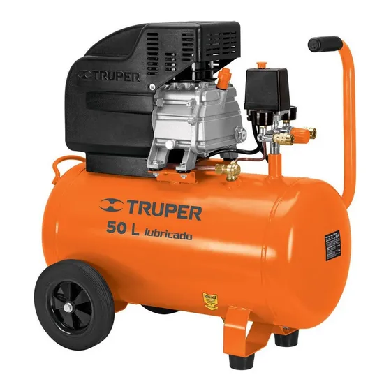 Compresor de aire eléctrico portátil Truper COMP-50LT 50L 2.