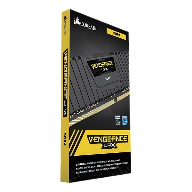 Memoria RAM Vengeance LPX gamer color black 64GB 2 Corsair C