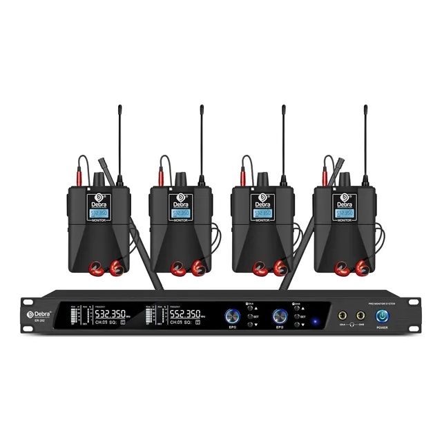 Monitor In-ear Debra Er-202 Uhf Bluetooth 4 Receptores
